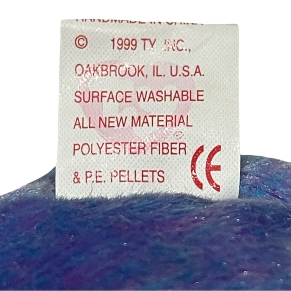 Clubby 11 1999 Ty Beanie Babies Blue Teddy Bear Plush Toy! - Picture 5 of 5